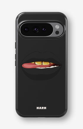 Google Pixel 10 Tough Case – Golden Lips - View 1