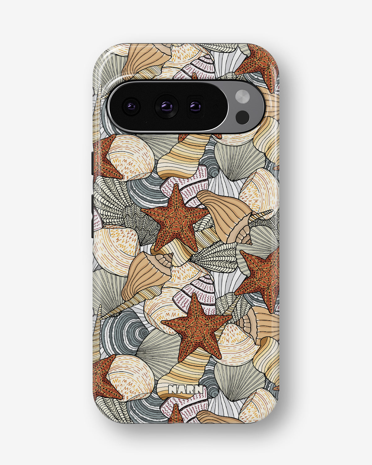 Google Pixel 10 Tough Case – Sea Shells - View 1
