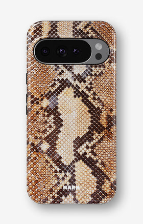 Google Pixel 10 Tough Case – Brown Snakeskin - View 1