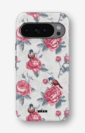 Google Pixel 10 Tough Case – Birds Among Roses - View 1