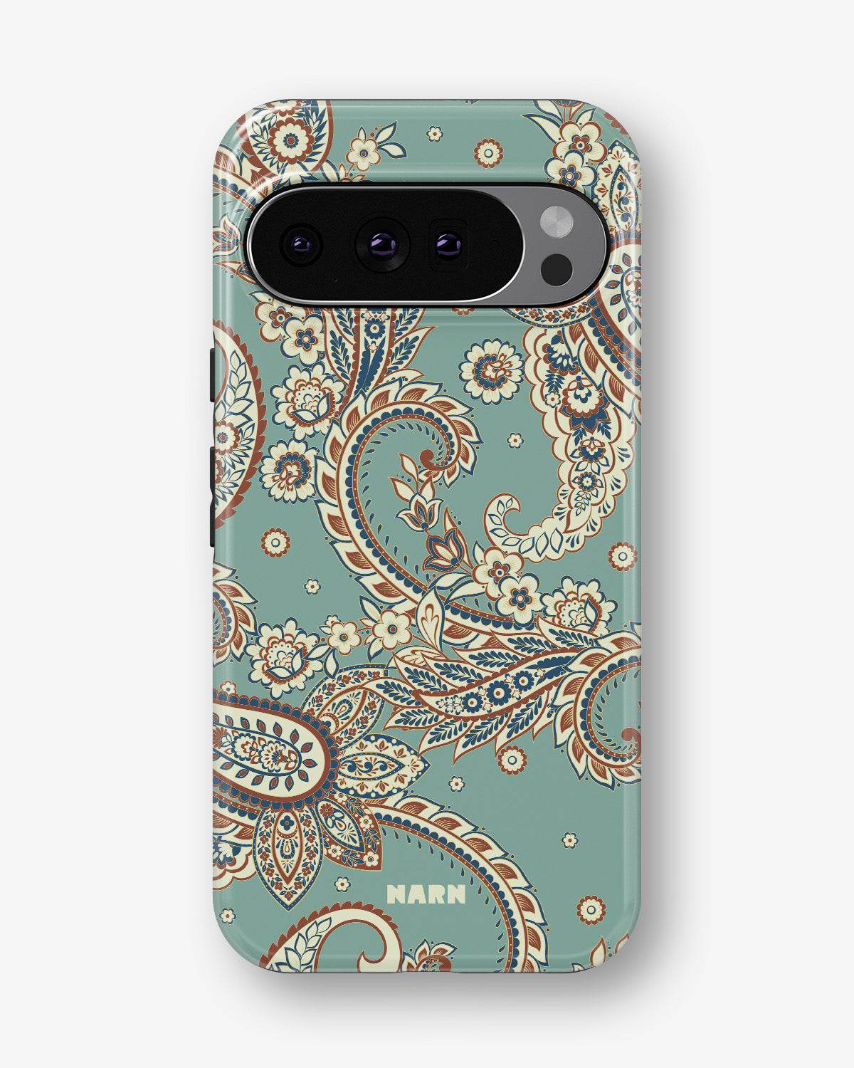 Google Pixel 10 Tough Case – Paisley Green - View 1