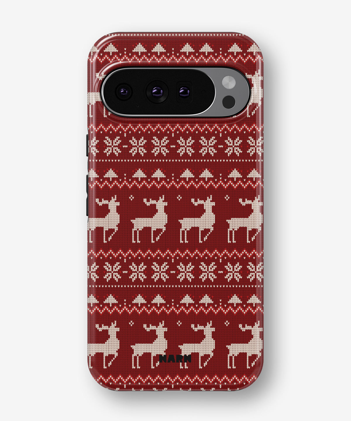 Google Pixel 10 Tough Case – Reindeer Knit - View 1