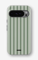 Google Pixel 10 Tough Case – Sage Stripes - View 1