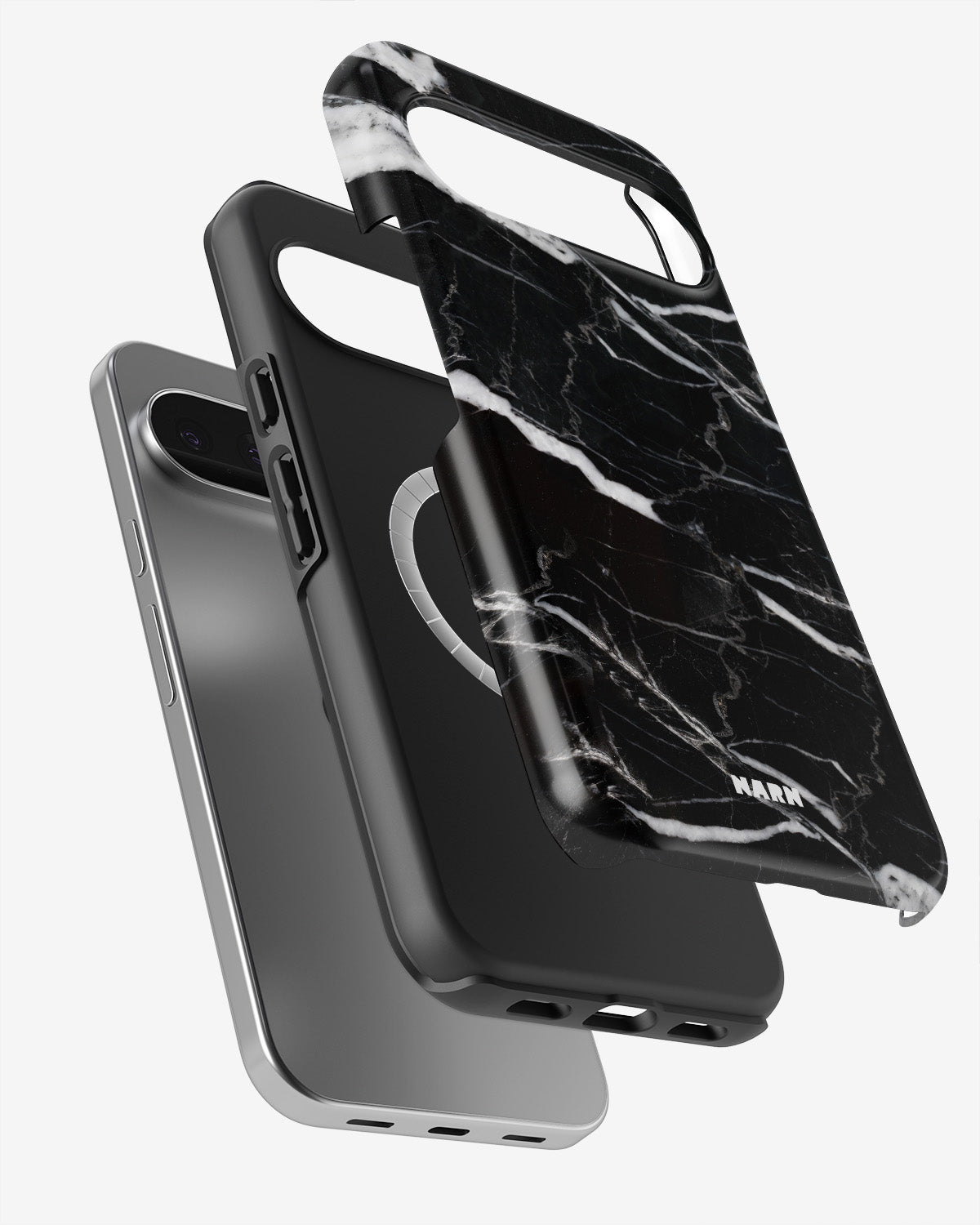 Google Pixel 10 Tough Case – Black Marble - View 2