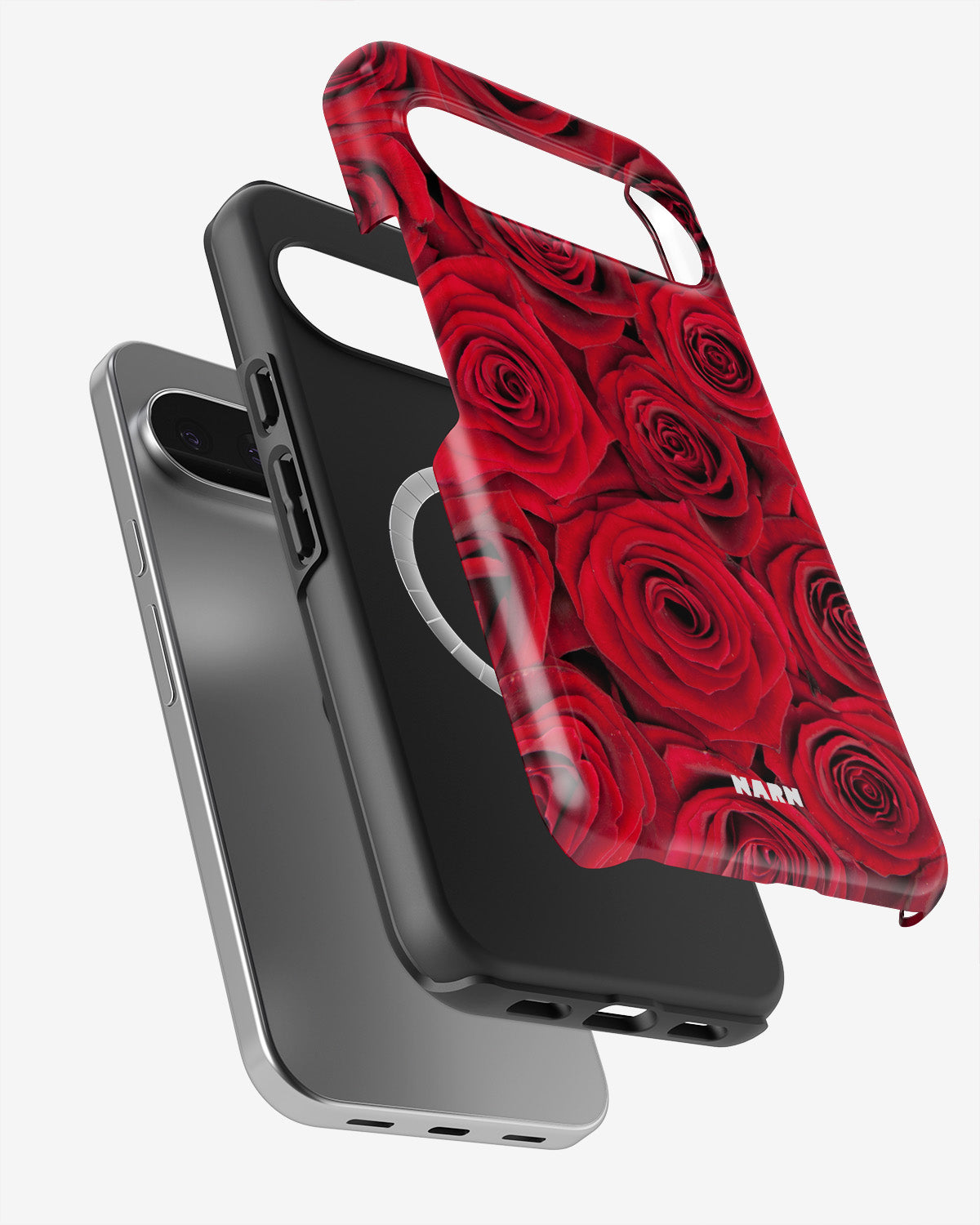 Google Pixel 10 Tough Case – Red Roses - View 2