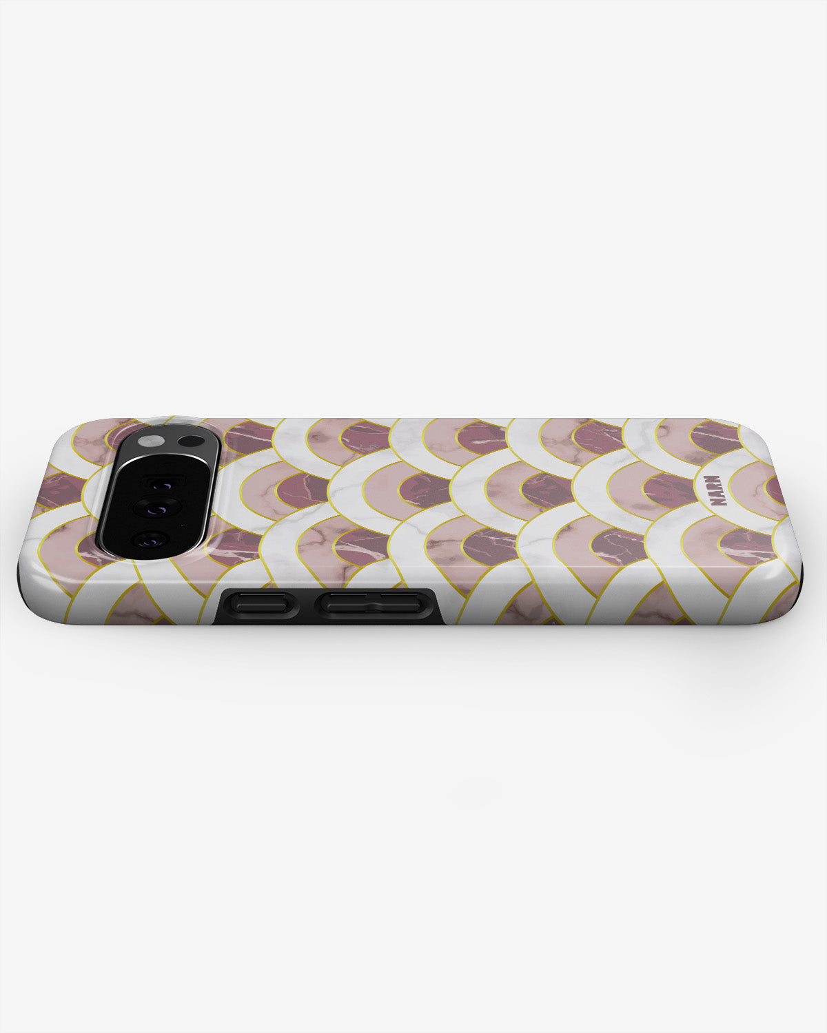 Google Pixel 10 Tough Case – Pink Marble Waves - View 2