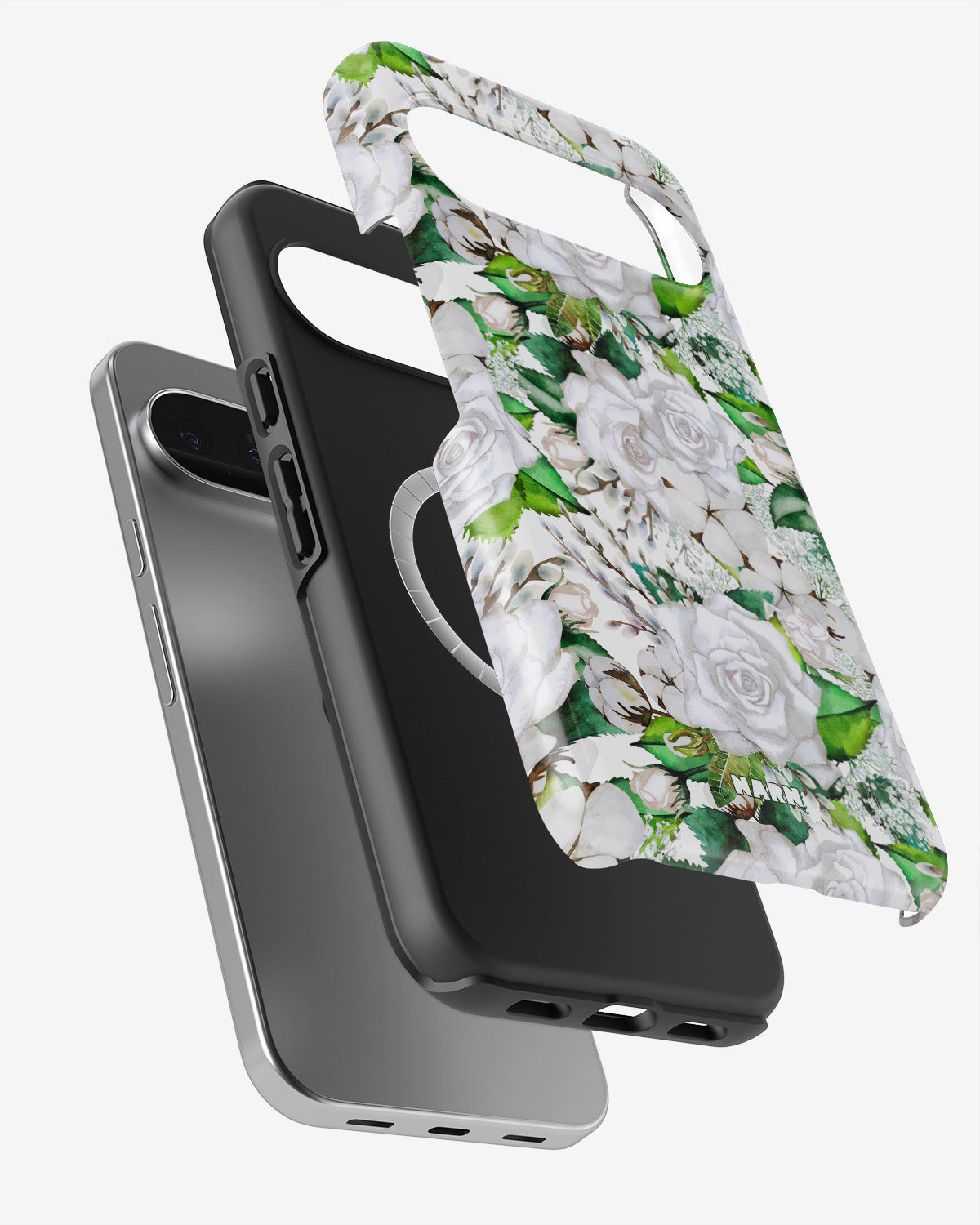 Google Pixel 10 Tough Case – White Bloom - View 2