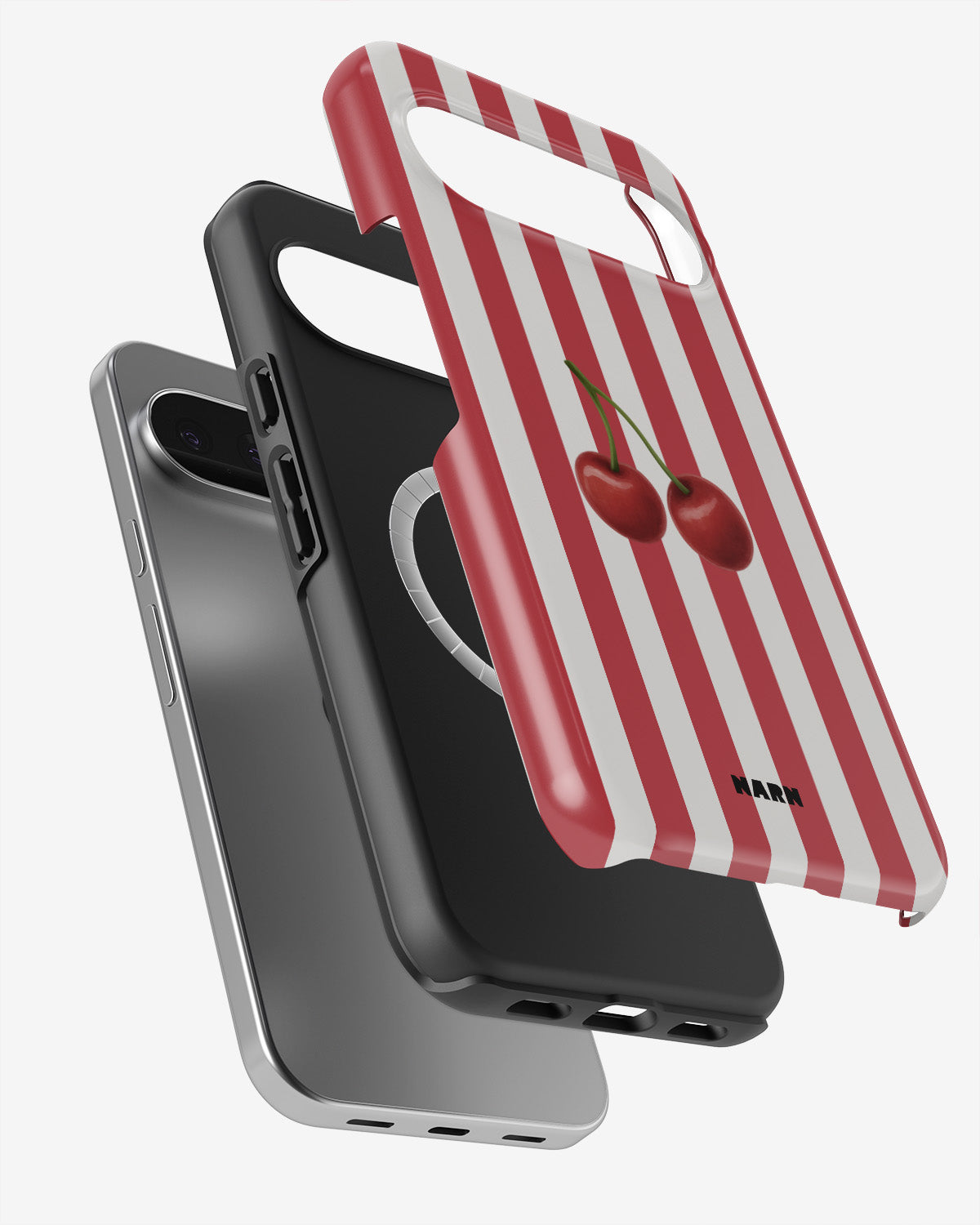 Google Pixel 10 Tough Case – Cherry Stripes - View 2