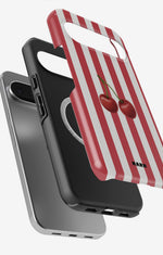 Google Pixel 10 Tough Case – Cherry Stripes - View 2