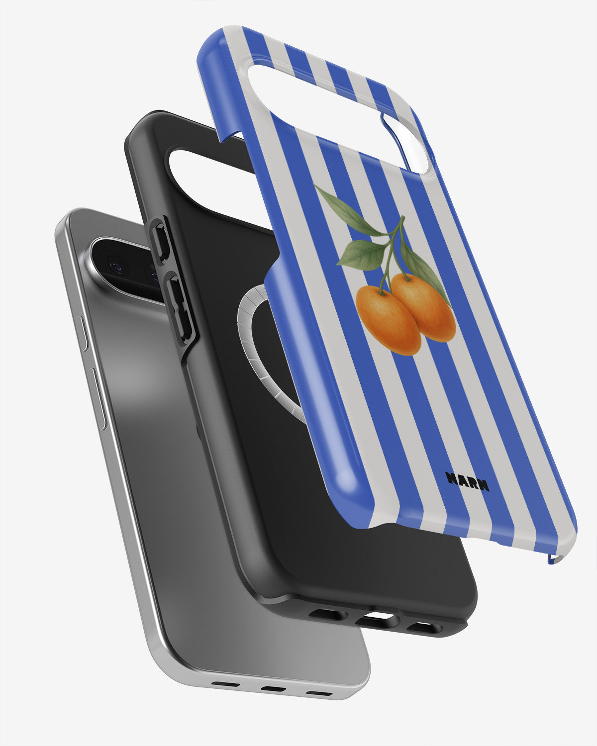 Google Pixel 10 Tough Case – Orange Stripes - View 2