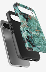Google Pixel 10 Tough Case – Green Marble - View 3