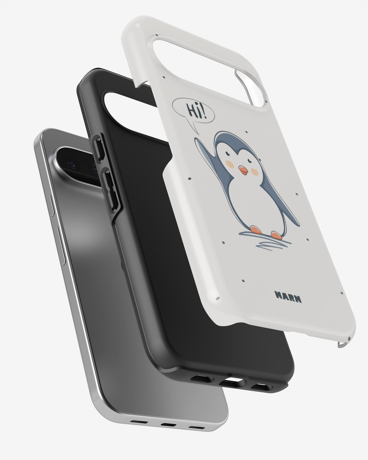 Google Pixel 10 Tough Case – Cute Penguin - View 3