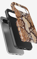 Google Pixel 10 Tough Case – Brown Snakeskin - View 3