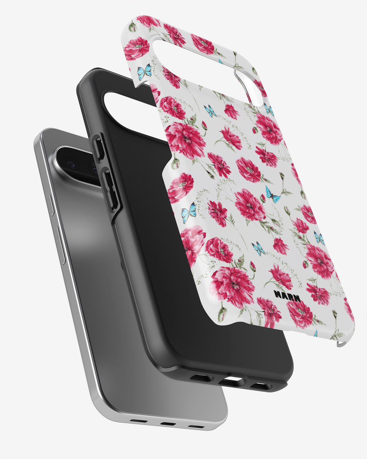 Google Pixel 10 Tough Case – Poppies in Bloom - View 3