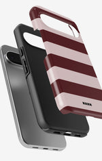 Google Pixel 10 Tough Case – Cranberry Stripe - View 3