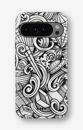 Google Pixel 10 Pro Tough Case – Japanese Pattern - View 1