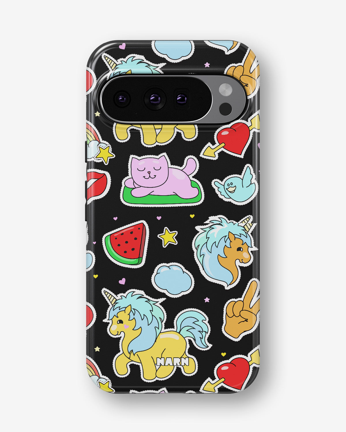 Google Pixel 10 Pro Tough Case – Cute Stickers - View 1