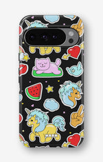 Google Pixel 10 Pro Tough Case – Cute Stickers - View 1