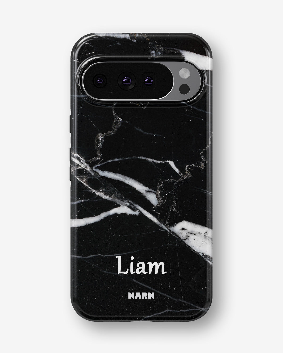 Google Pixel 10 Pro Tough Case – Custom - Black Marble - View 1