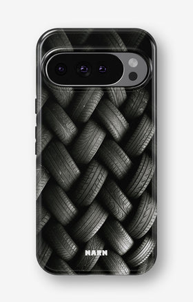 Google Pixel 10 Pro Tough Case – Tires Wall - View 1