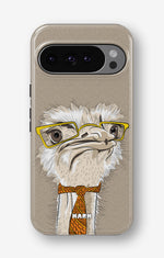 Google Pixel 10 Pro Tough Case – Hipster Ostrich - View 1