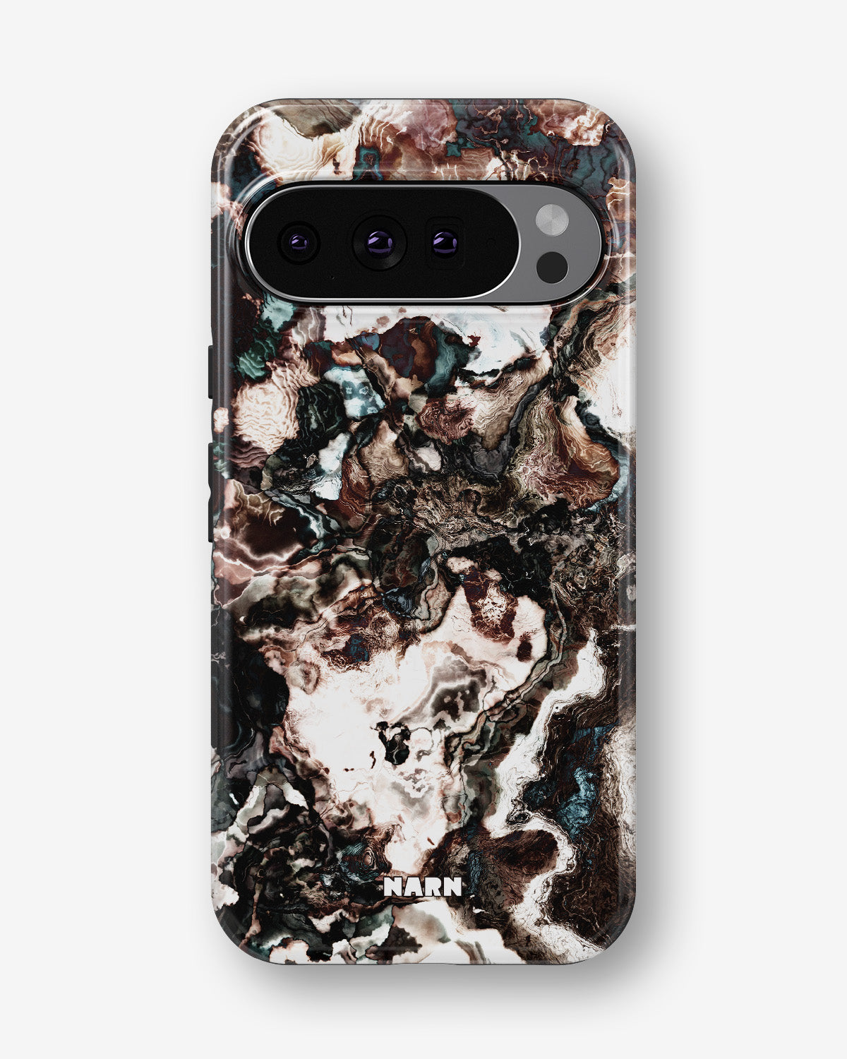 Google Pixel 10 Pro Tough Case – Marble Brown - View 1