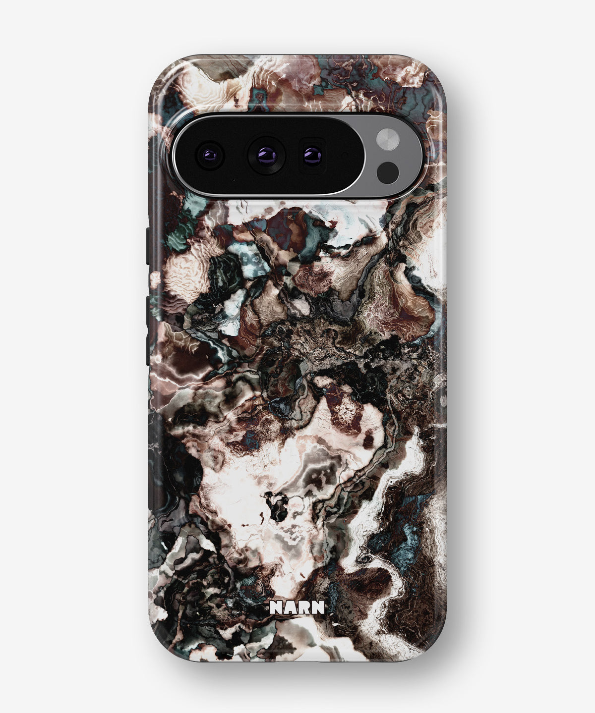Google Pixel 10 Pro Tough Case – Marble Brown - View 1