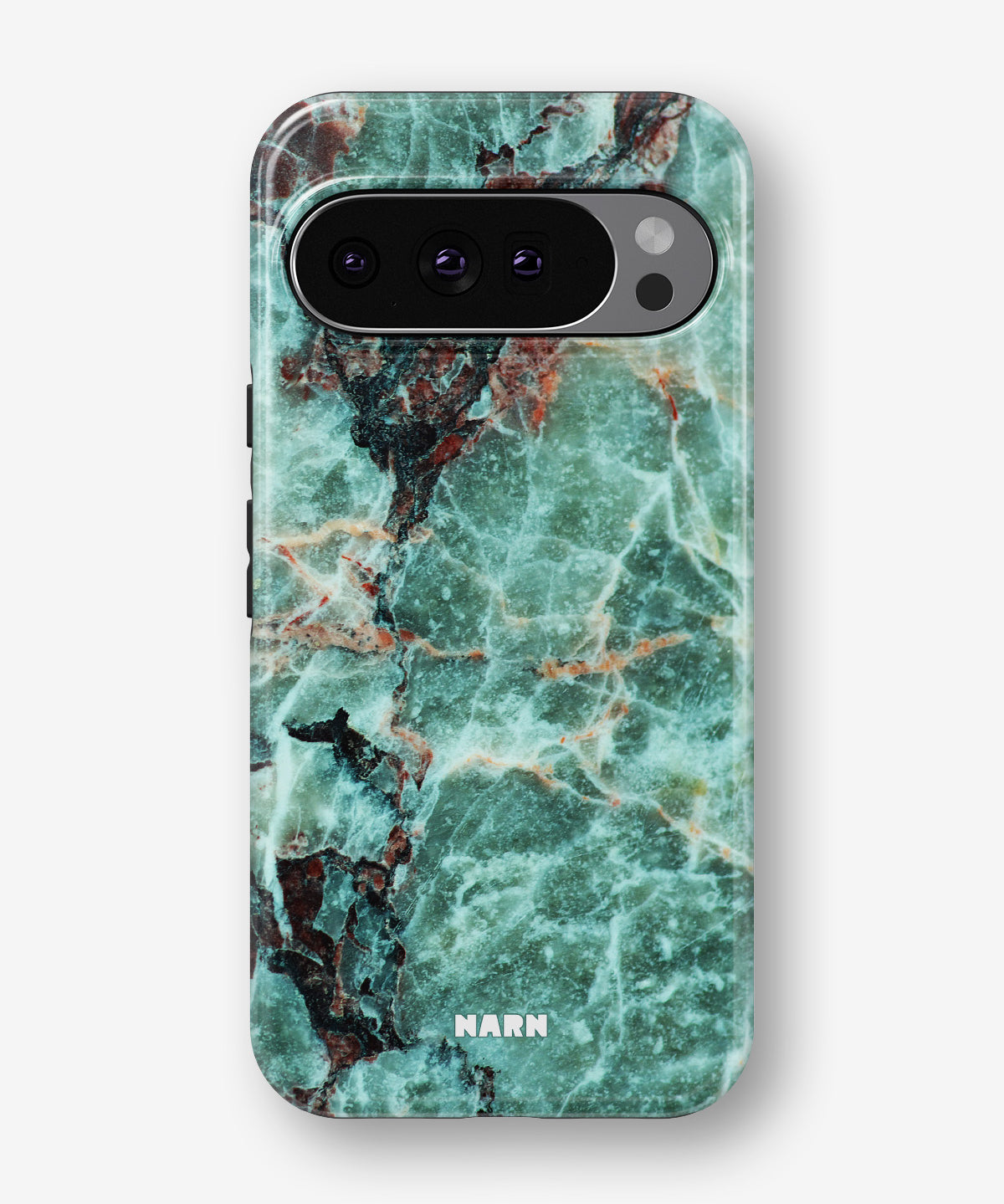 Google Pixel 10 Pro Tough Case – Green Marble - View 1