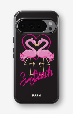 Google Pixel 10 Pro Tough Case – Beach Flamingo - View 1