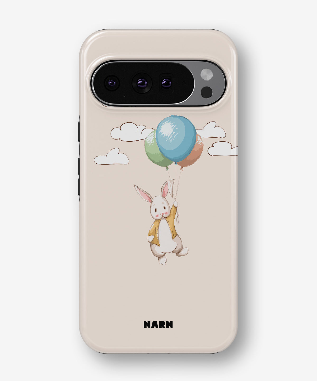 Google Pixel 10 Pro Tough Case – Flying Rabbit - View 1