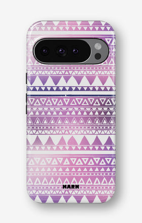 Google Pixel 10 Pro Tough Case – Purple Aztec - View 1
