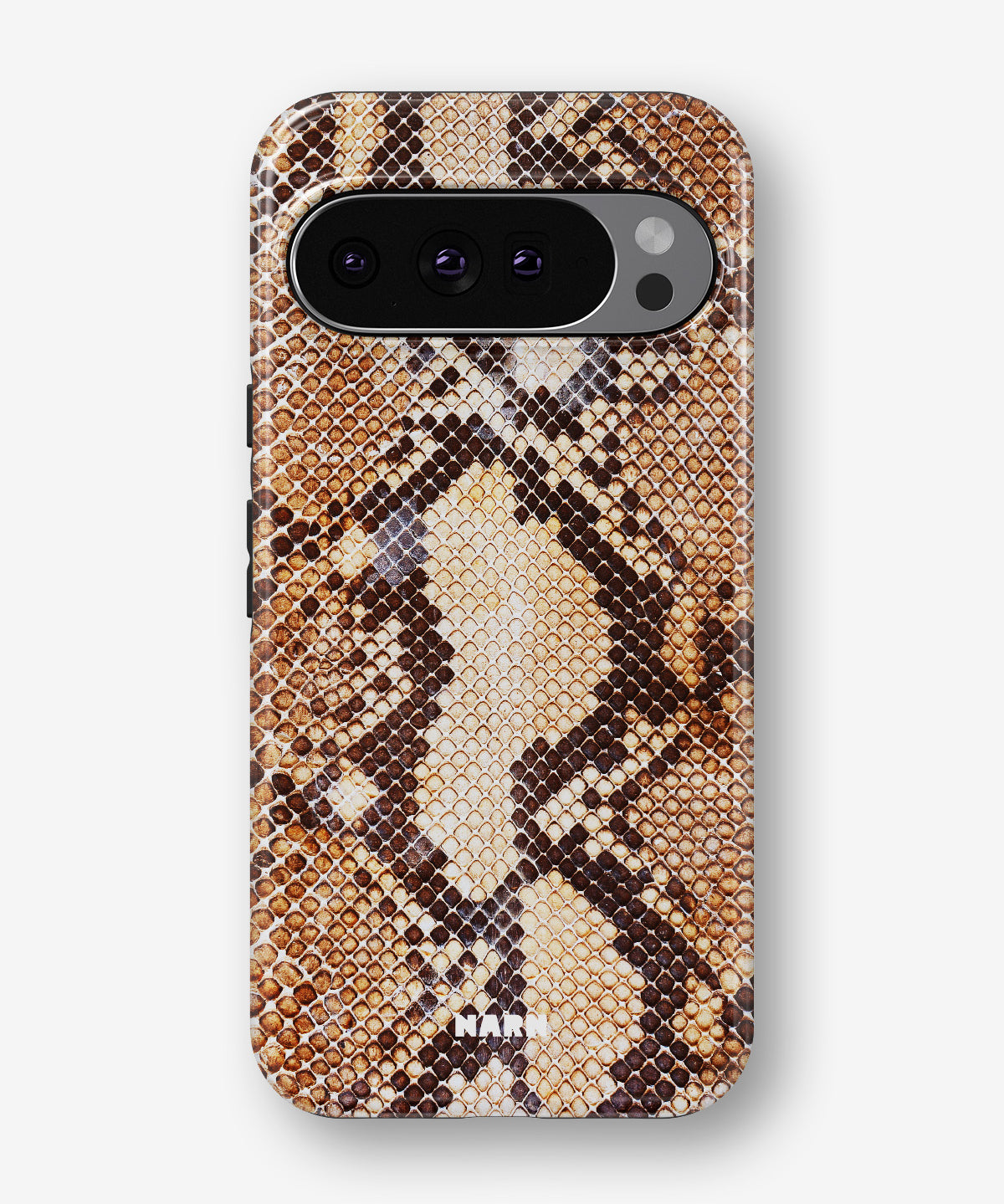 Google Pixel 10 Pro Tough Case – Brown Snakeskin - View 1
