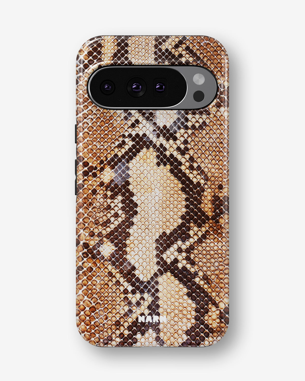 Google Pixel 10 Pro Tough Case – Brown Snakeskin - View 1