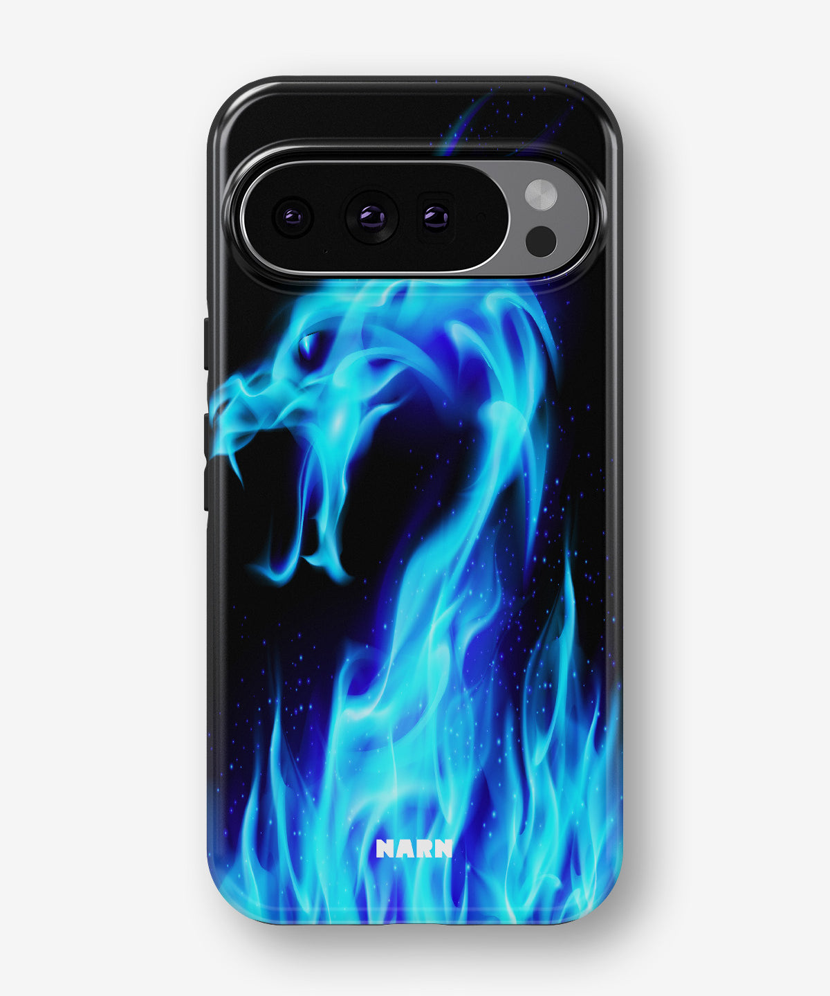 Google Pixel 10 Pro Tough Case – Blue Flames Dragon - View 1