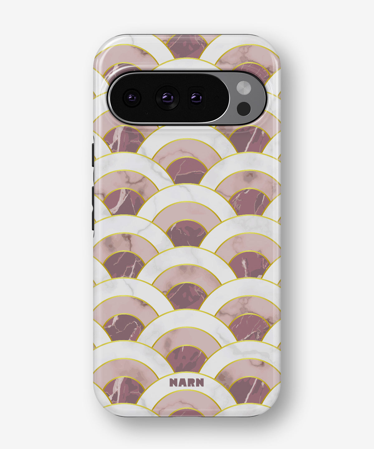 Google Pixel 10 Pro Tough Case – Pink Marble Waves - View 1