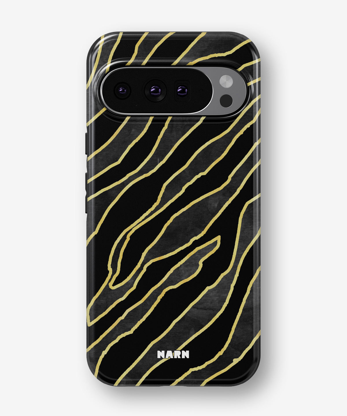 Google Pixel 10 Pro Tough Case – Golden Zebra - View 1