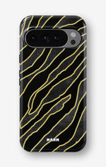 Google Pixel 10 Pro Tough Case – Golden Zebra - View 1