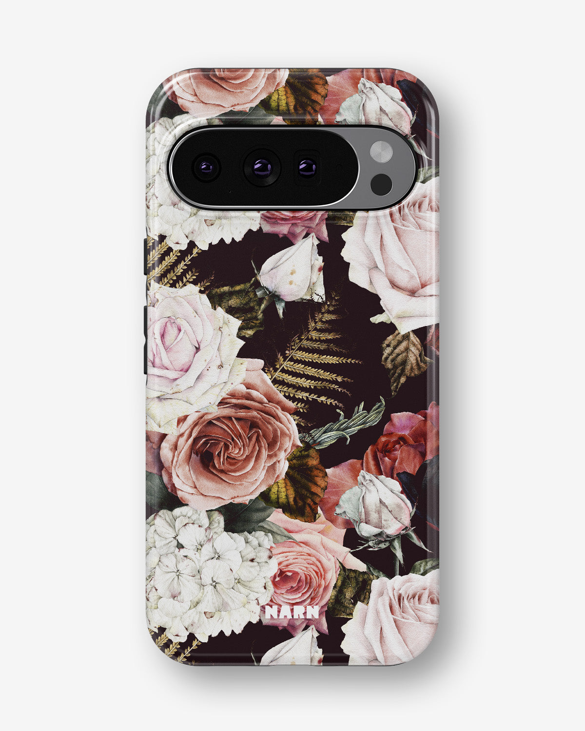Google Pixel 10 Pro Tough Case – Midnight Roses - View 1