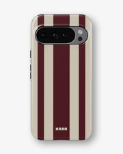 Google Pixel 10 Pro Tough Case – Bordeaux Stripe - View 1