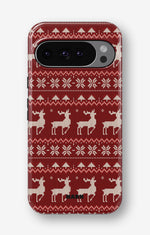 Google Pixel 10 Pro Tough Case – Reindeer Knit - View 1