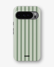 Google Pixel 10 Pro Tough Case – Sage Stripes - View 1