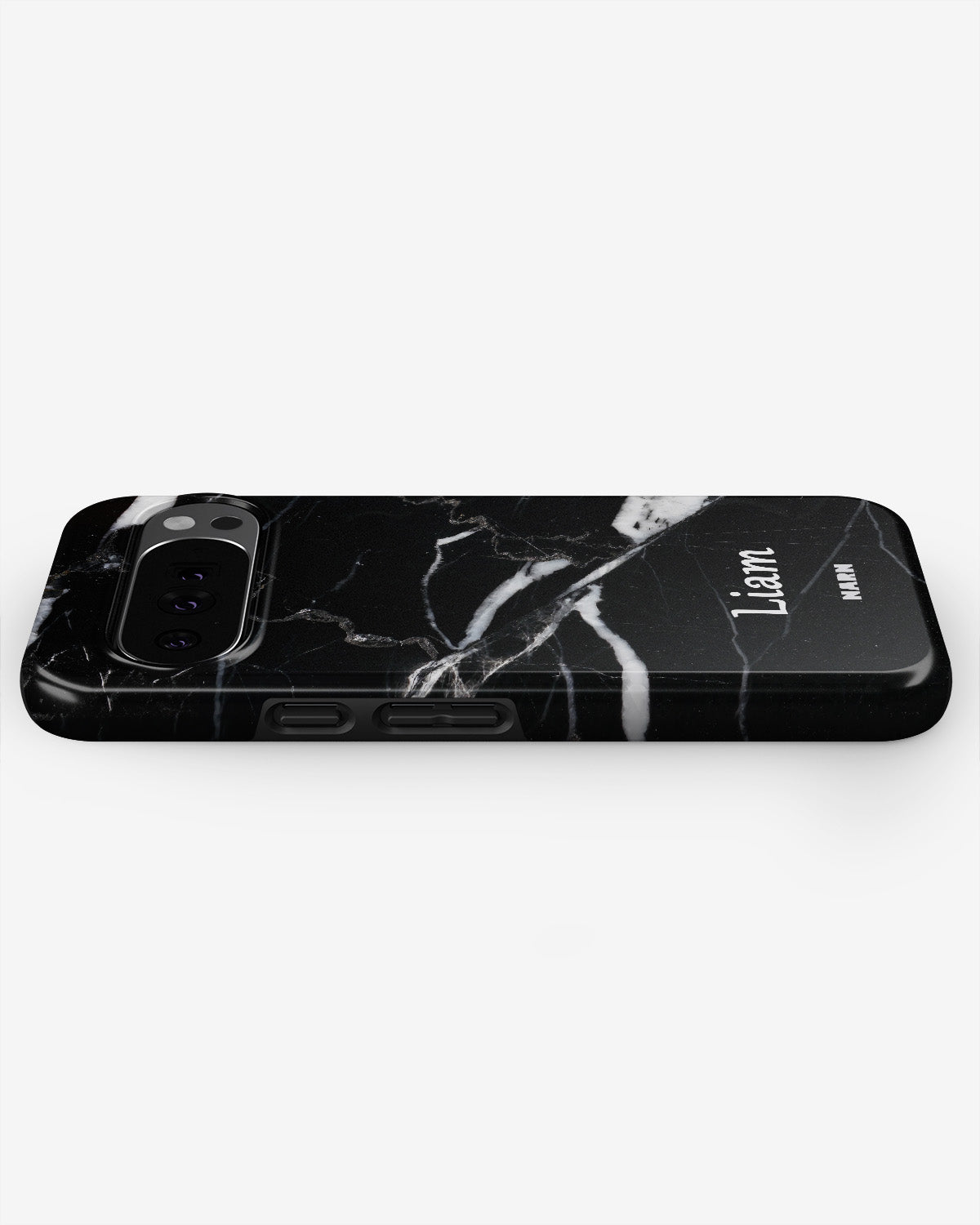 Google Pixel 10 Pro Tough Case – Custom - Black Marble - View 2