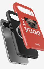 Google Pixel 10 Pro Tough Case – I Love Pugs - View 2