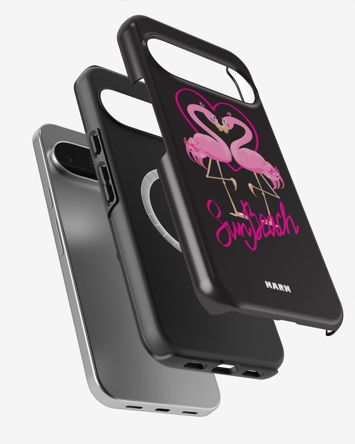 Google Pixel 10 Pro Tough Case – Beach Flamingo - View 2