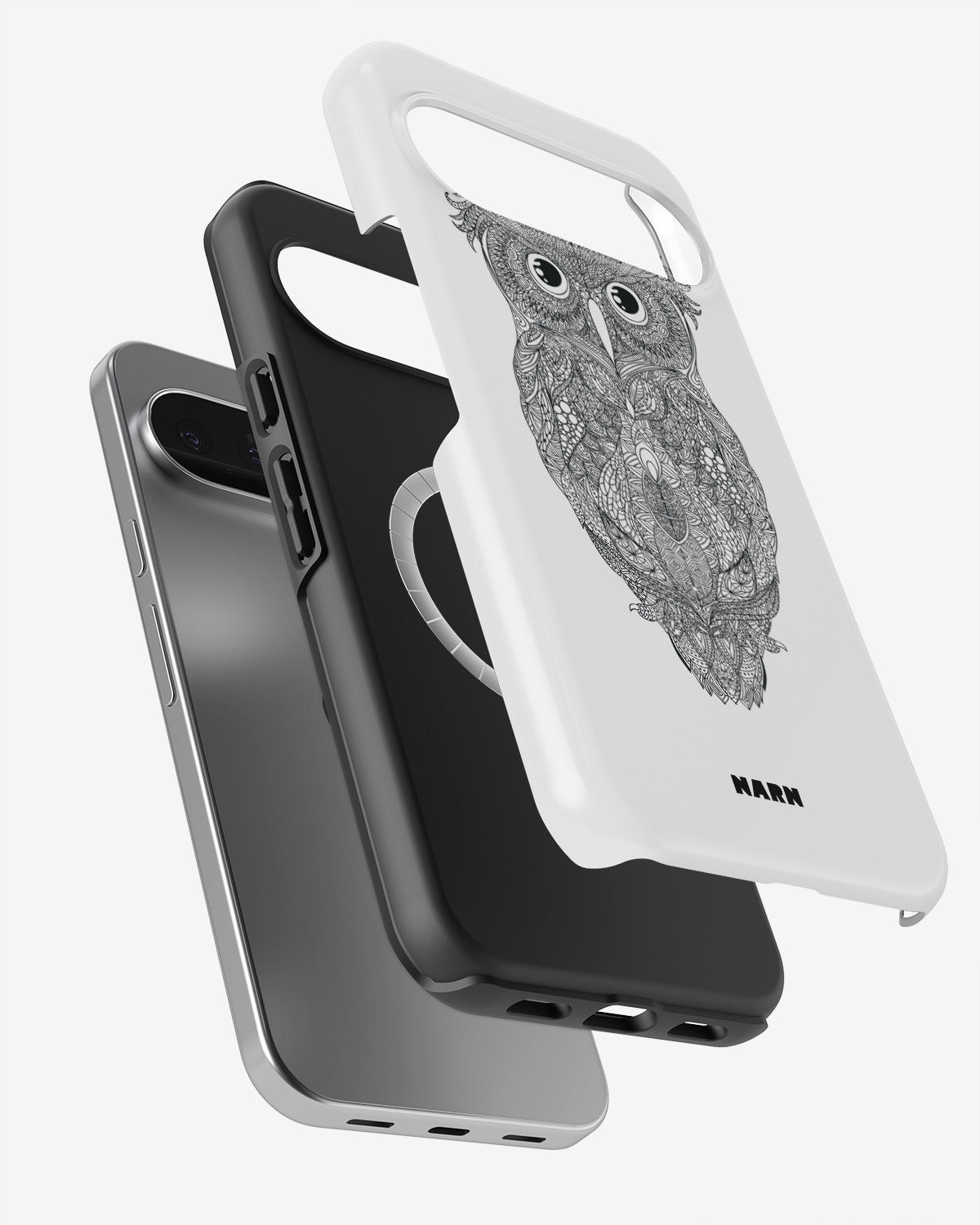 Google Pixel 10 Pro Tough Case – Owl - View 2