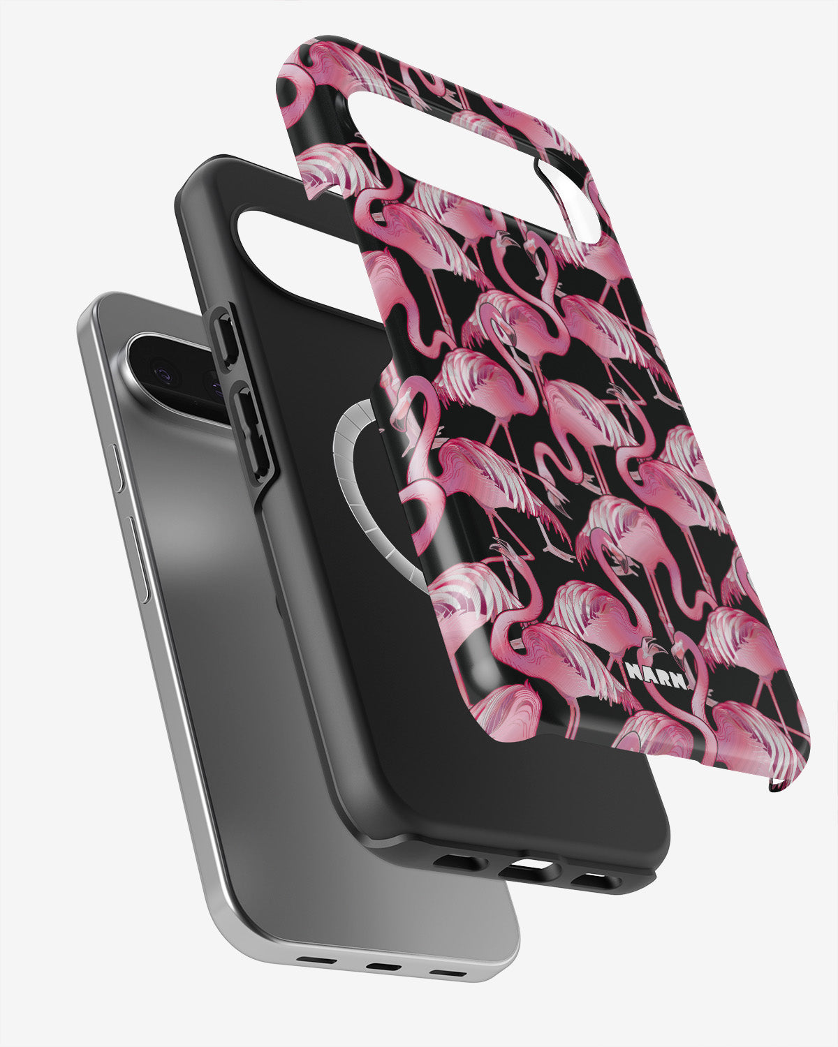 Google Pixel 10 Pro Tough Case – Flamingos - View 2