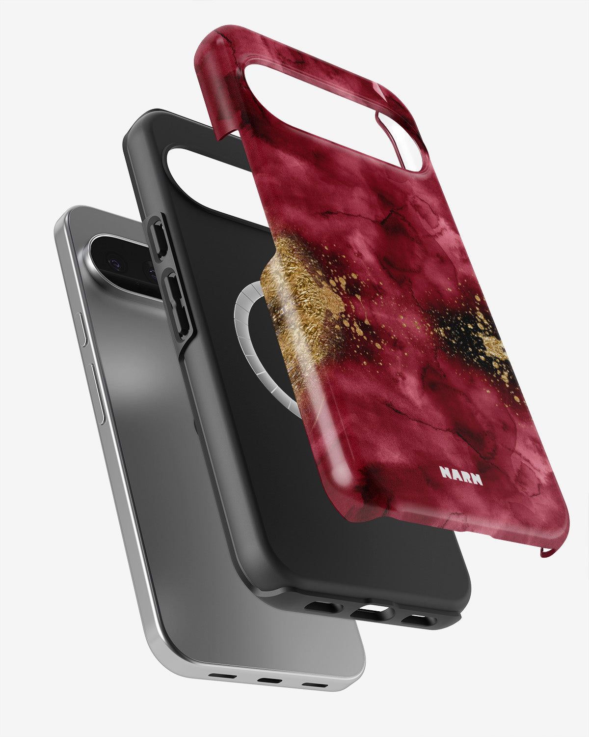 Google Pixel 10 Pro Tough Case – Burgendy Shimmer - View 2