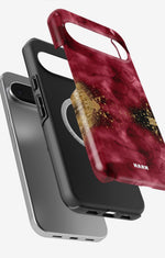 Google Pixel 10 Pro Tough Case – Burgendy Shimmer - View 2