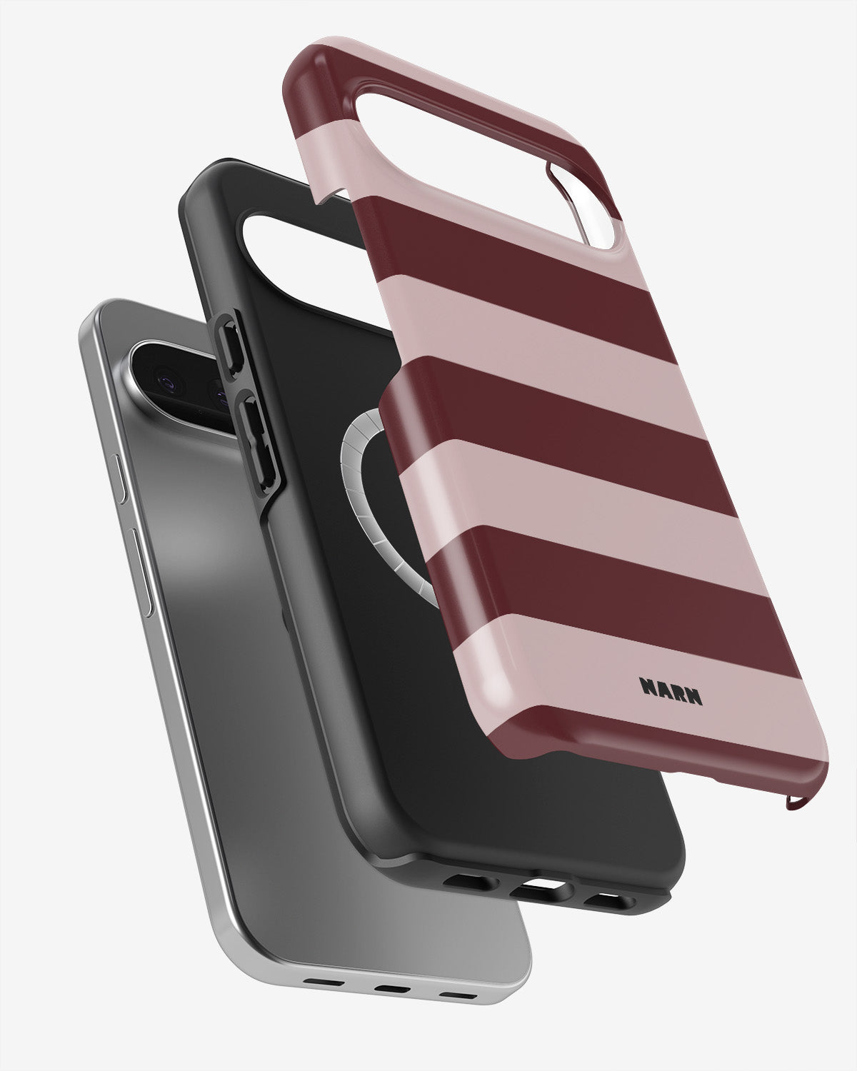 Google Pixel 10 Pro Tough Case – Cranberry Stripe - View 2