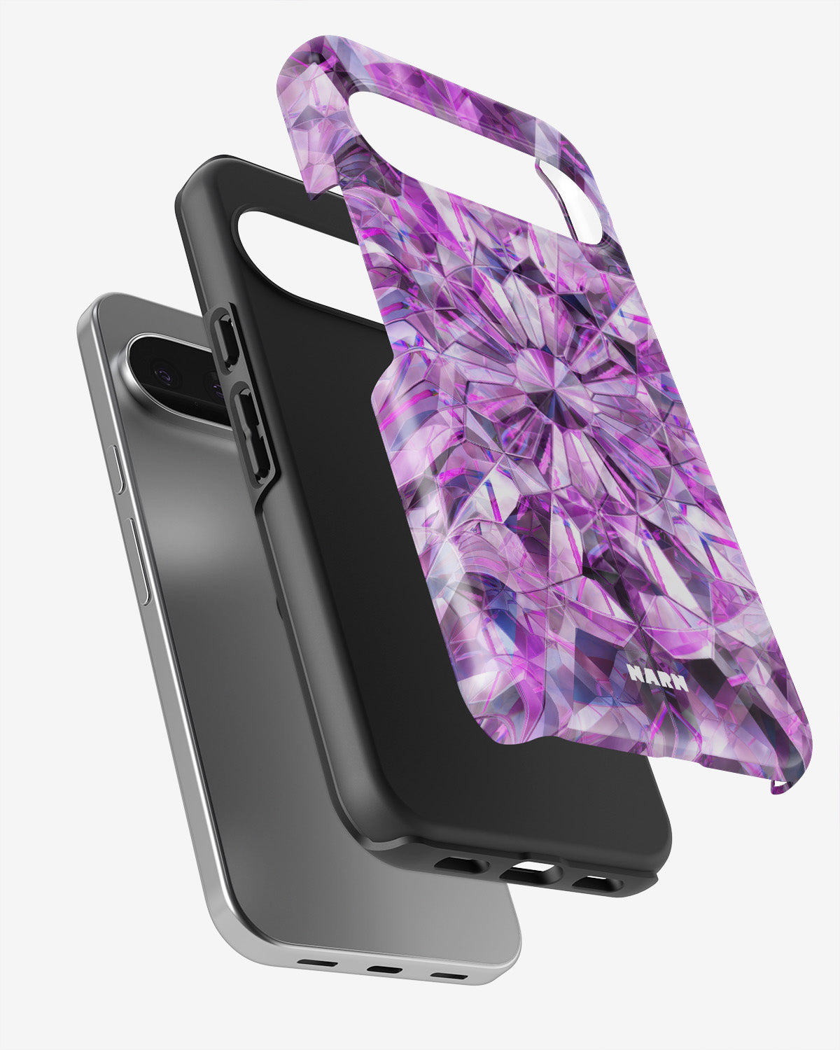 Google Pixel 10 Pro Tough Case – Lavender Crystals - View 3